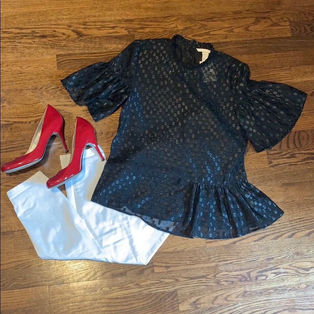 Black Party Blouse